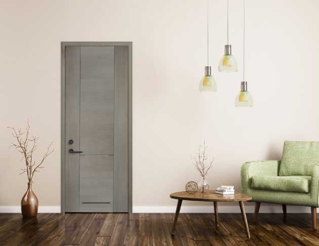 T8-原生橡木實木複合式門|框扇同色